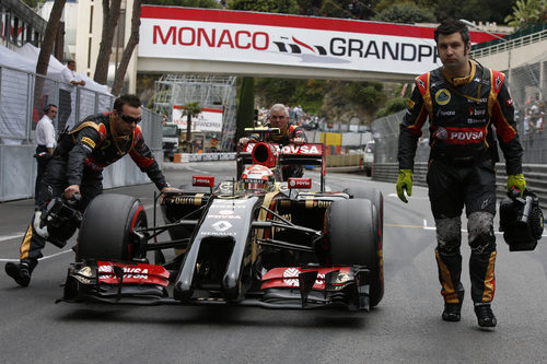 Pastor Maldonado no pudo disputar el GP de Mónaco
