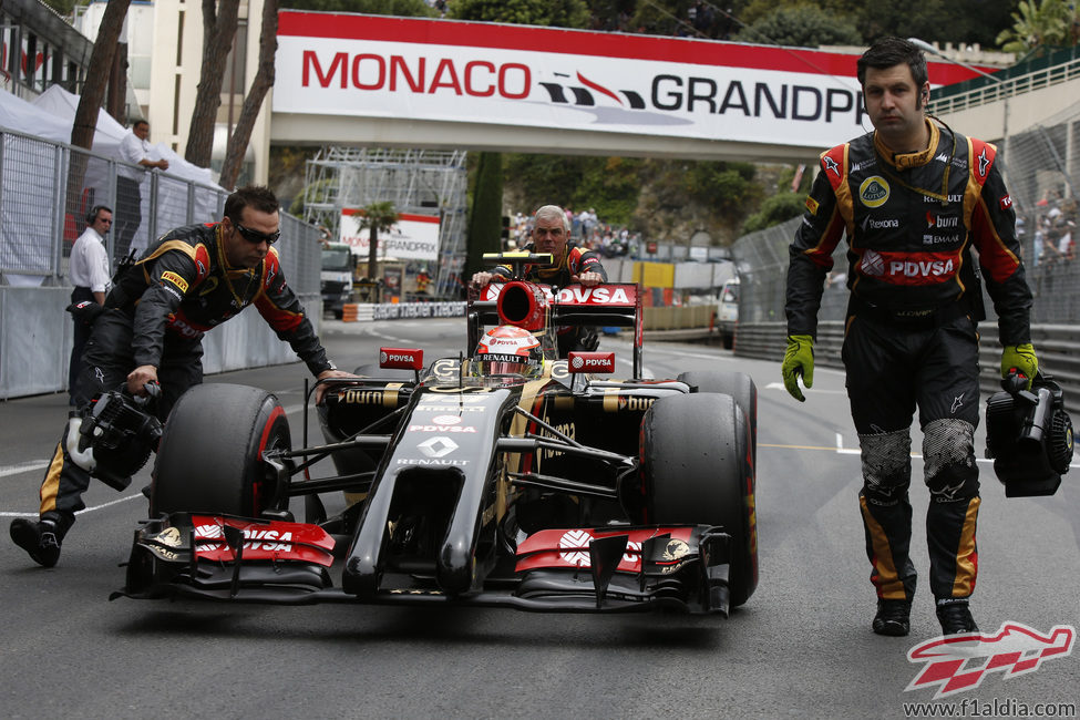 Pastor Maldonado no pudo disputar el GP de Mónaco
