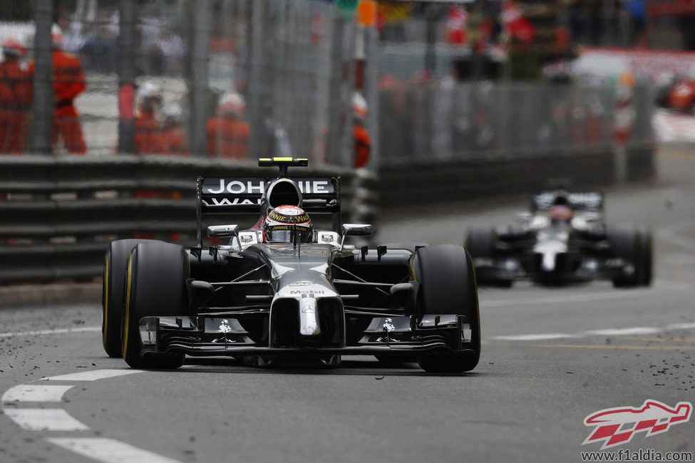 Kevin Magnussen firmó un puntito en Mónaco