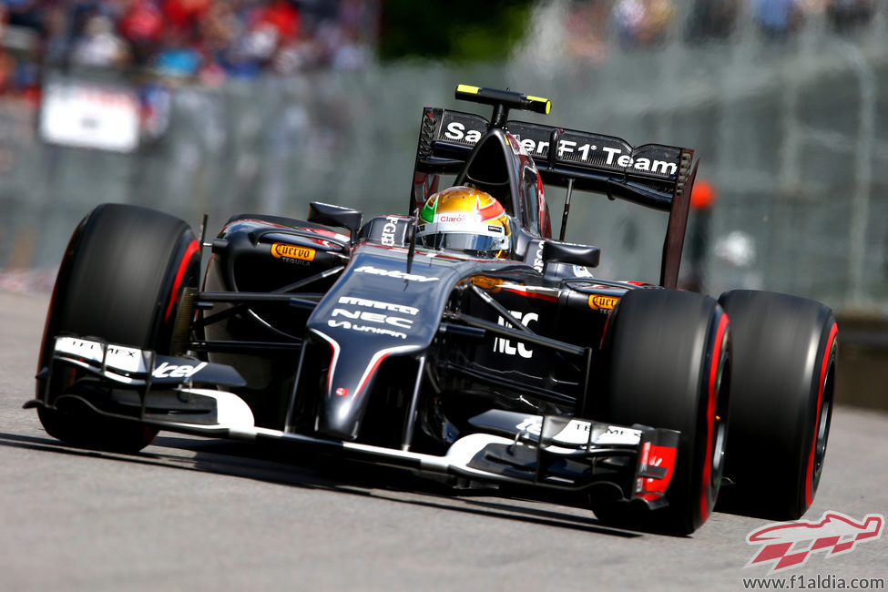 Esteban Gutiérrez prueba el superblando en Montreal