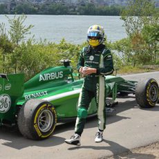 Marcus Ericsson se queda tirado en una escapatoria