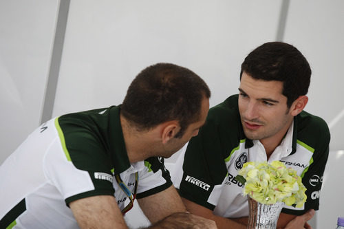 Alexander Rossi, presente en el motorhome de Caterham