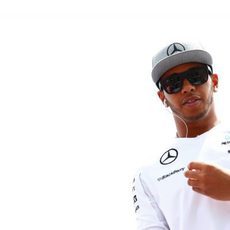 Lewis Hamilton, antes de la carrera en Montreal