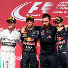 Podio del GP de Canadá 2014