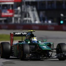 Marcus Ericsson solo completó una parte del GP de Canadá