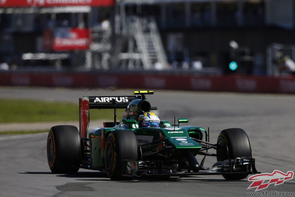 Marcus Ericsson solo completó una parte del GP de Canadá