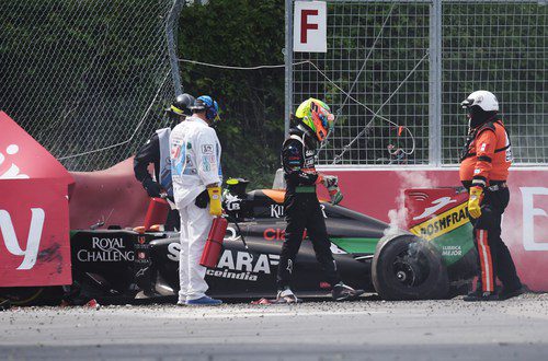 Sergio Pérez sale ileso del coche