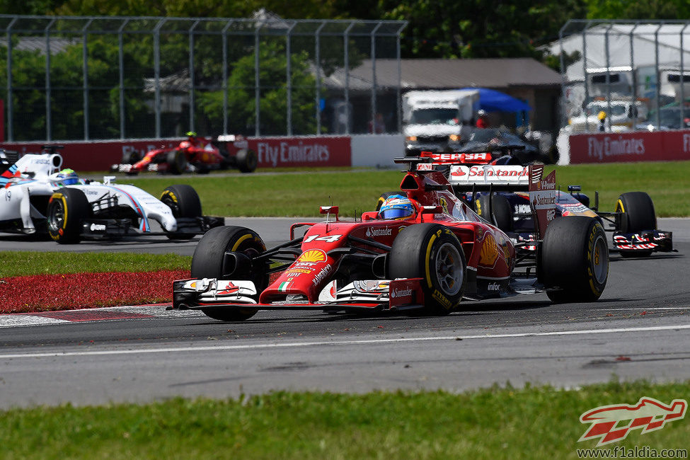 Fernando Alonso acabó sexto en Canadá