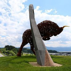 El gran toro que preside el Red Bull Ring