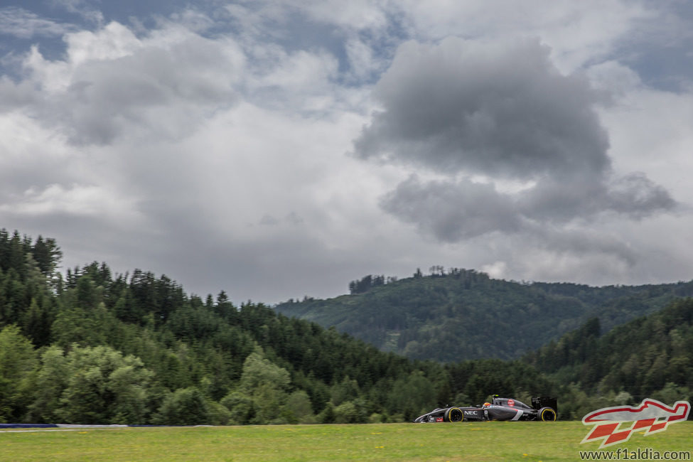 Esteban Gutiérrez en el circuito de Austria