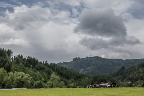 Esteban Gutiérrez en el circuito de Austria