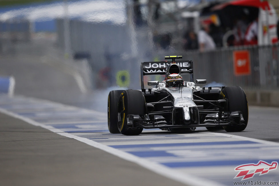 Zona de boxes para Kevin Magnussen