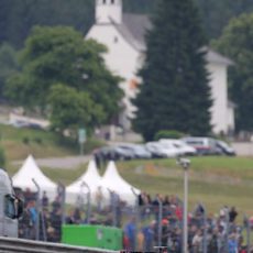 Sergio Pérez en el circuito de Spielberg