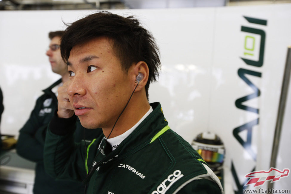 Kamui Kobayashi preparándose para la clasificación