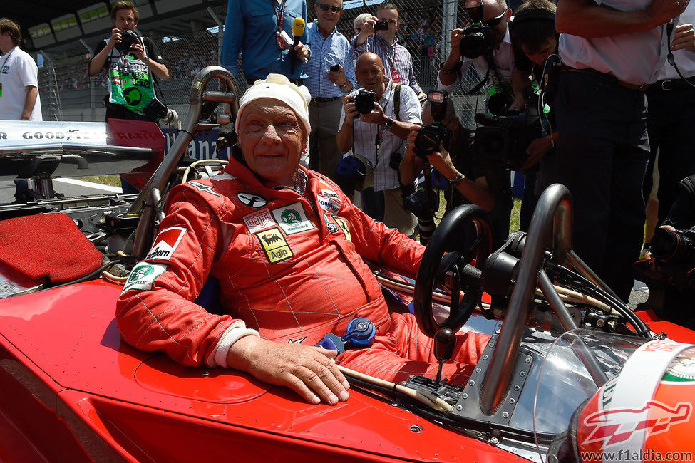 Niki Lauda dio una vuelta al Red Bull Ring