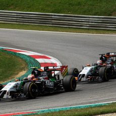 Nico Hülkenberg y Sergio Pérez sumaron puntos en Austria