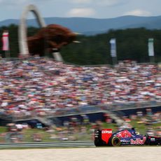 Jean-Eric Vergne rueda en el Gran Premio de Austria