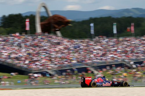 Jean-Eric Vergne rueda en el Gran Premio de Austria