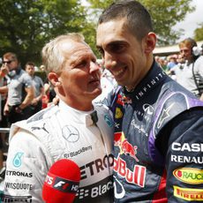 Sébastian Buemi y Johny Herbert se preparan