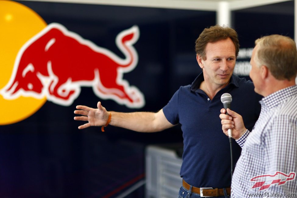 Christian Horner no quiso faltar en Goodwood