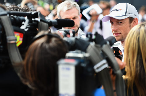 Jenson Button, uno de los héroes locales en Silverstone