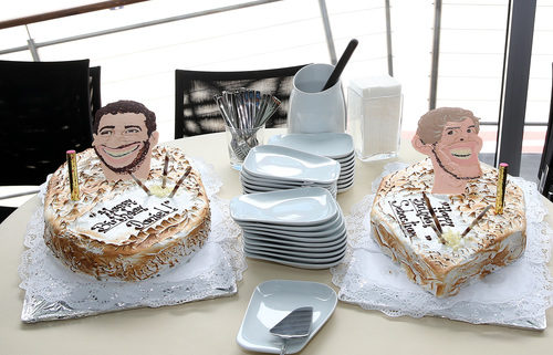 Las tartas de cumpleaños de Sebastian Vettel y Daniel Ricciardo