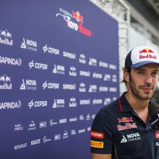 Jean-Eric Vergne concediento una entrevista