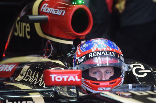 Romain Grosjean sufrió mucho subviraje