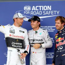 Button, Rosberg y Vettel partirán desde las primeras posiciones