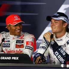 Hamilton y Rosberg