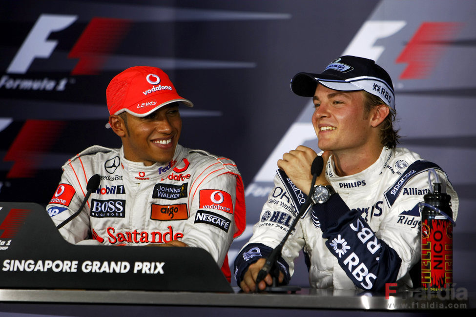 Hamilton y Rosberg