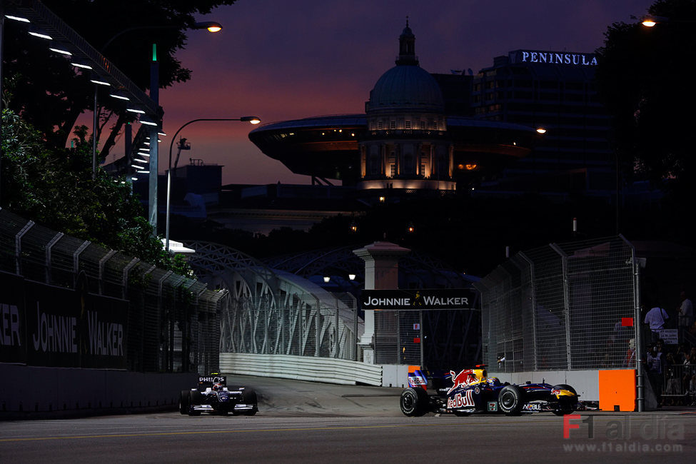 Webber en Singapur