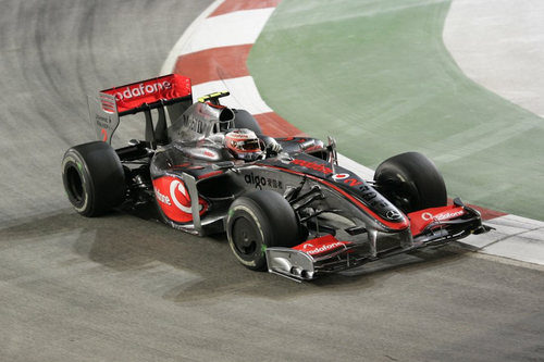 Kovalainen en la pista