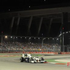 Heidfeld en el GP de Singapur