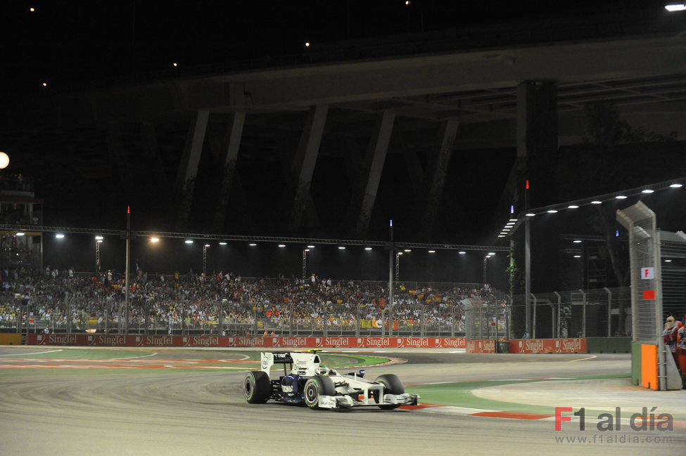 Heidfeld en el GP de Singapur