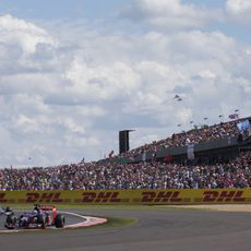 Jean-Eric Vergne rodando el domingo en Silverstone