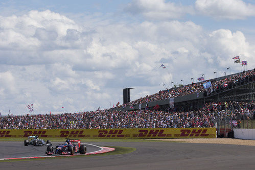 Jean-Eric Vergne rodando el domingo en Silverstone