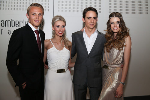 Max Chilton, Chloe Roberts, Esteban Gutiérrez y Paola Ruiz