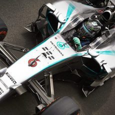 Nico Rosberg en el primer día de test