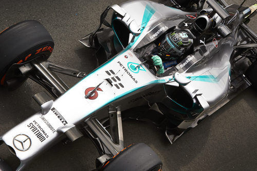 Nico Rosberg en el primer día de test