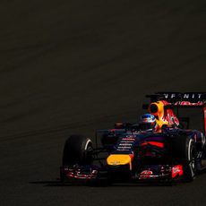 Sebastian Vettel durante el segundo día de test