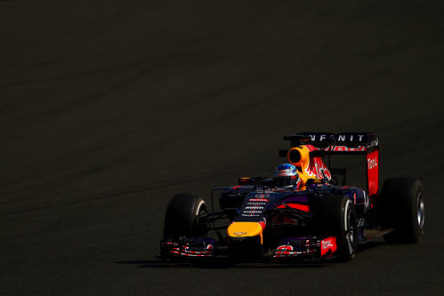 Sebastian Vettel durante el segundo día de test
