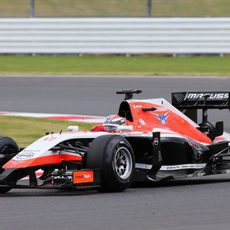 Jules Bianchi en el primer día de test con Marussia