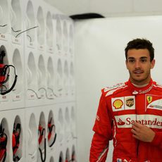 Jules Bianchi con Ferrari en el segundo día de test