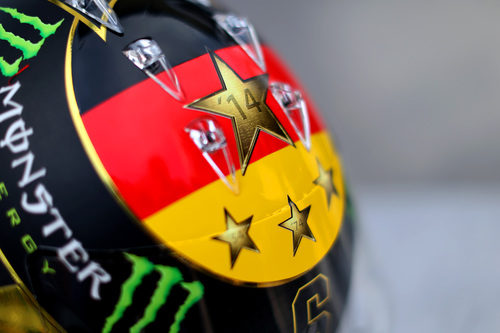 Diseño especial en el casco de Nico Rosberg