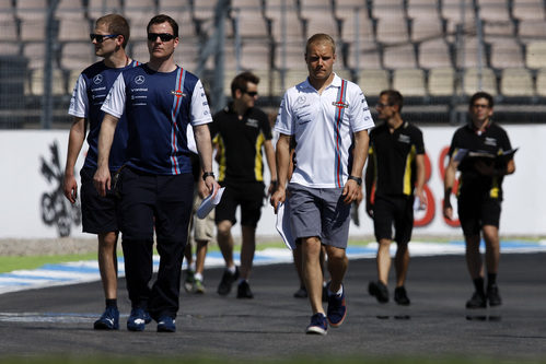 Valtteri Bottas reconoce el circuito con Williams