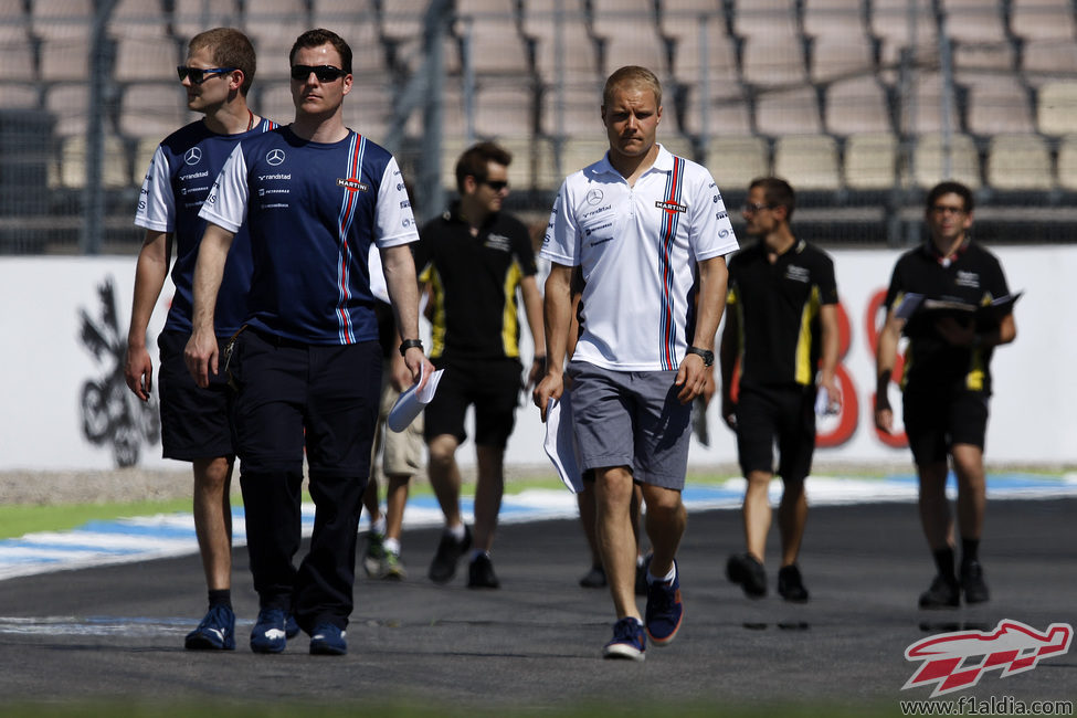 Valtteri Bottas reconoce el circuito con Williams