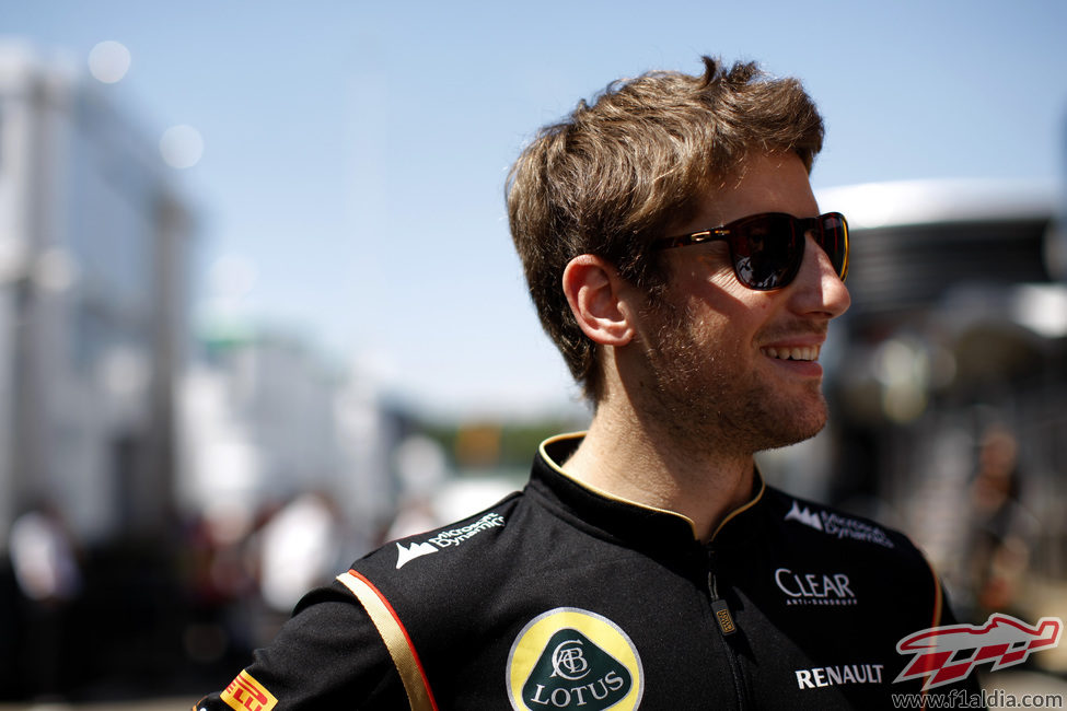 Romain Grosjean espera un buen fin de semana en Alemania