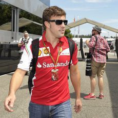 Fernando Alonso llega al Hockenheimring