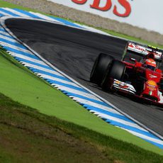 Kimi Räikkönen tuvo una buena jornada de pruebas
